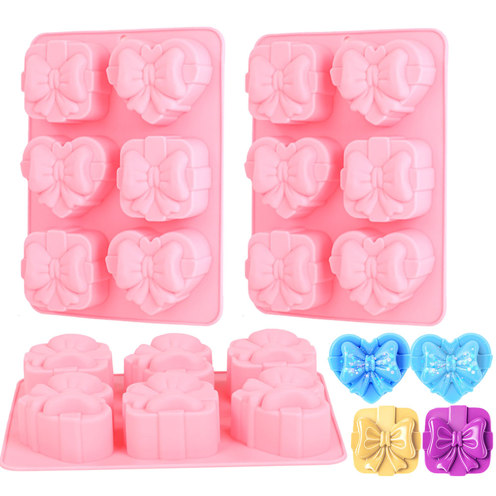 Candle Making Supplies For Beginners - Square Heart Shape Silicone Mold 6
