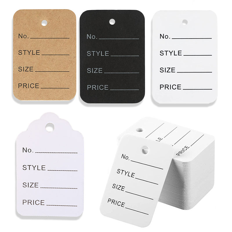 Kraft Hang Tag - 100pcs/lot 3.5x5cm Price Tags Kraft Paper