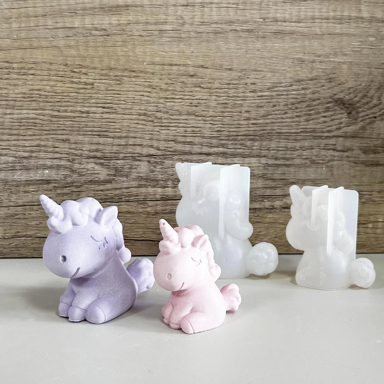 Candle Making Supplies For Beginners - 3D Geometric Silicone Unicorn Cat Deer