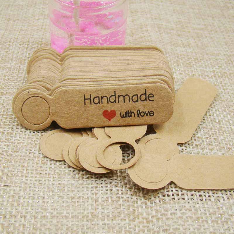 Kraft Hang Tag - 100pcs/lot Price Tags Kraft Paper Lables