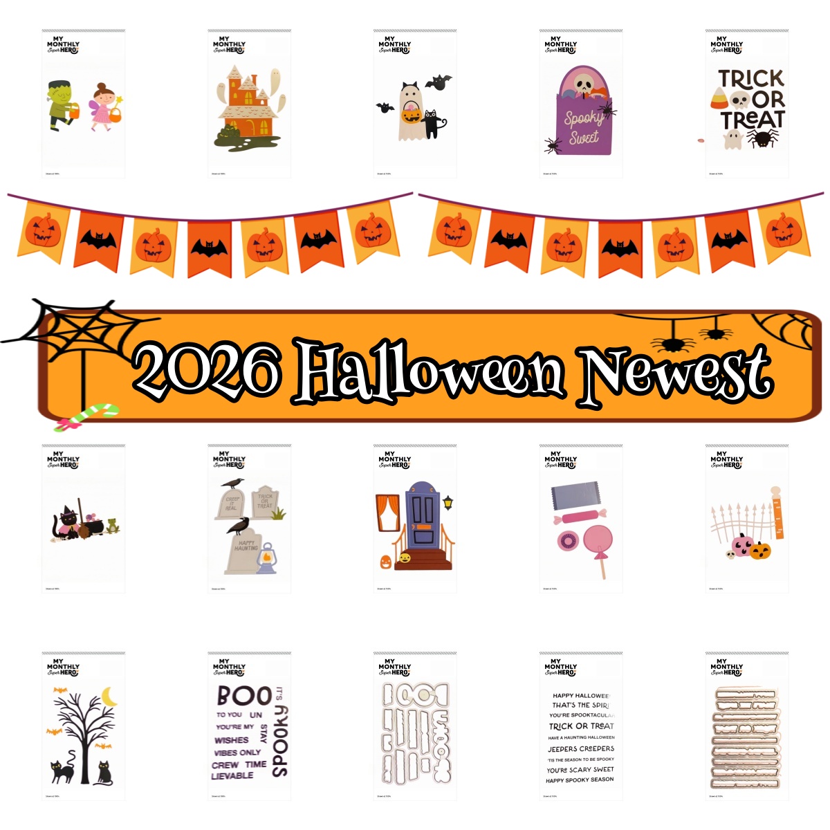 Candle Sachet - Newest 2026 Heroween Ghost Tombstone Cat