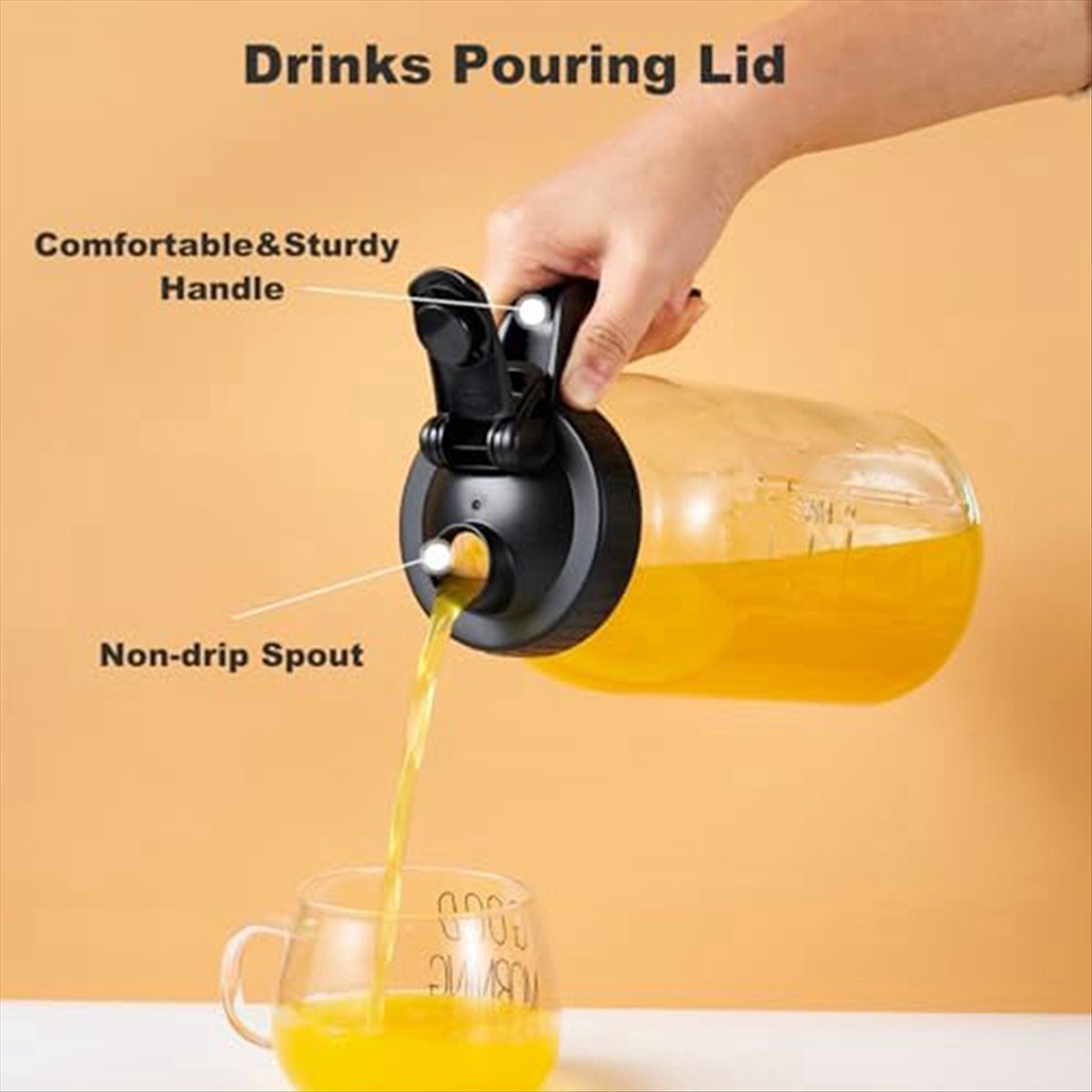 Pour Spout Pitcher - A56K Wide Mouth Jars Pour Spout