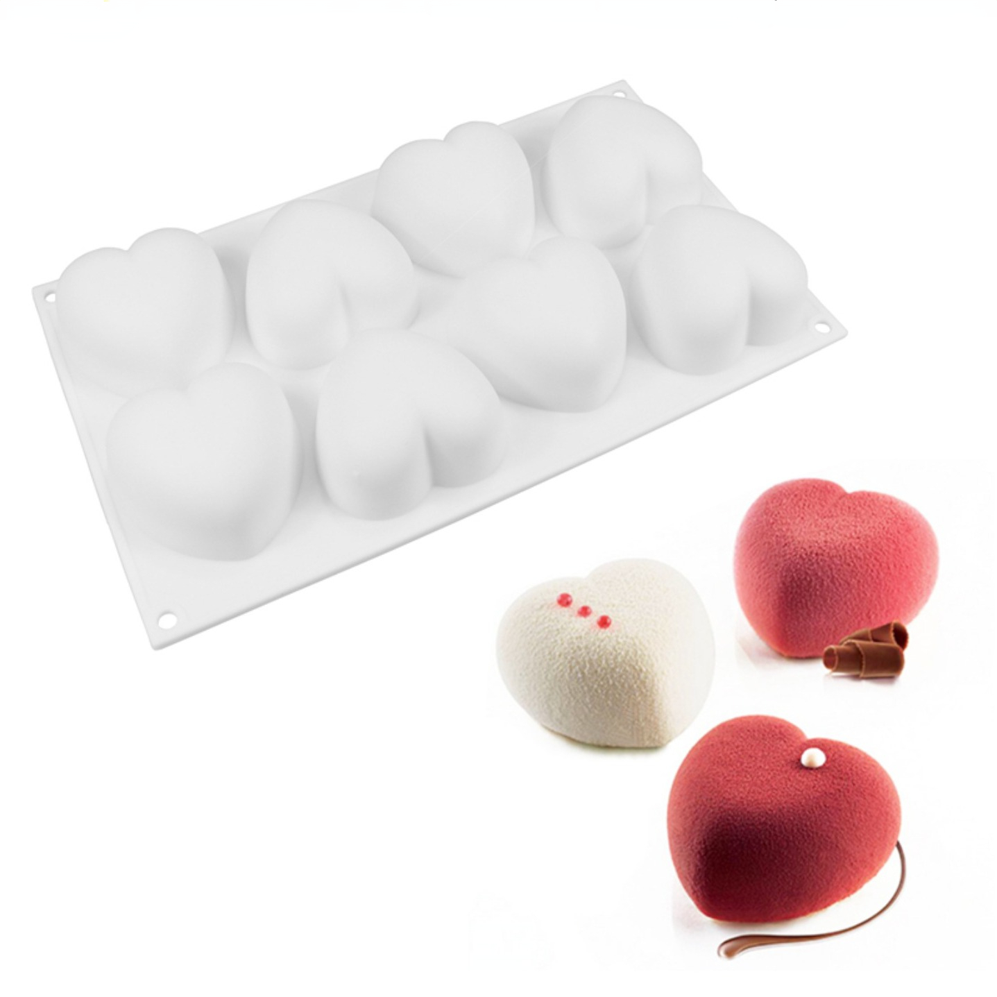 Candle Making Supplies For Beginners - Love Heart Silicone Soap Mold Handmade