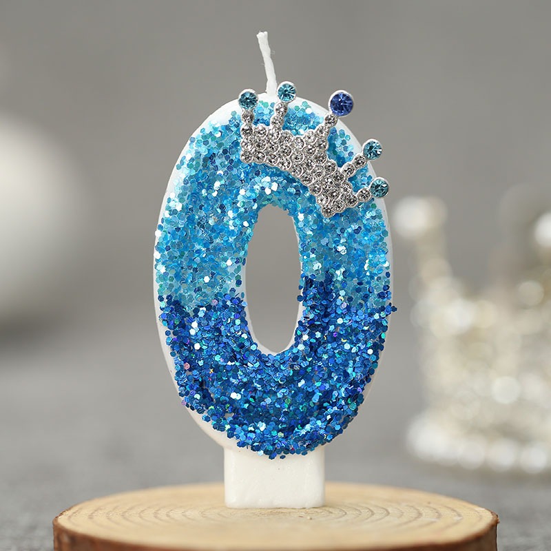 Creative Peacock Blue Crown Di - Supplies Of Candle ulasan dan harga