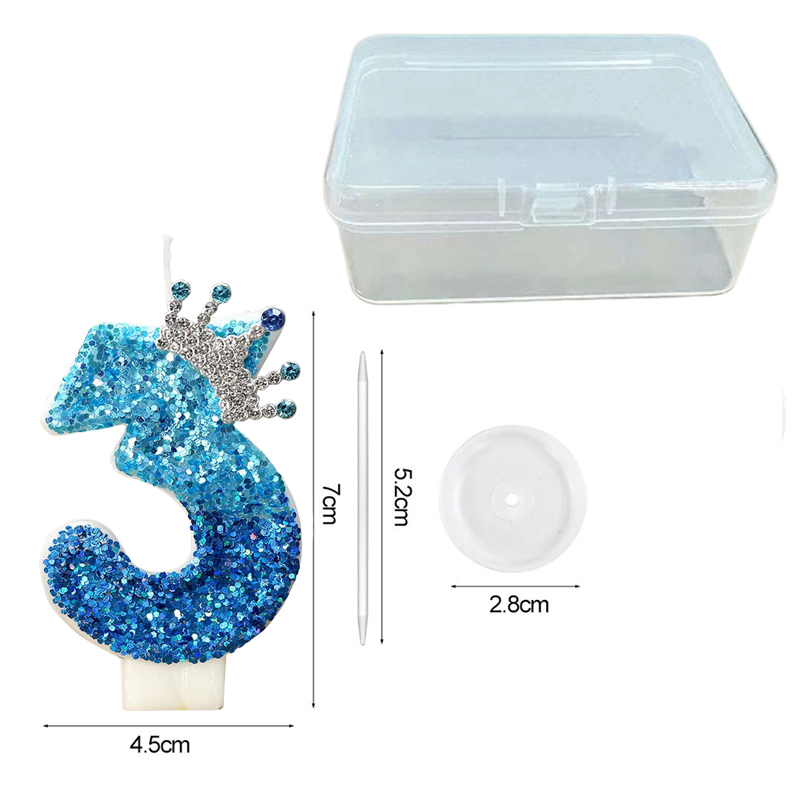 Creative Peacock Blue Crown Di - Supplies Of Candle ulasan dan harga