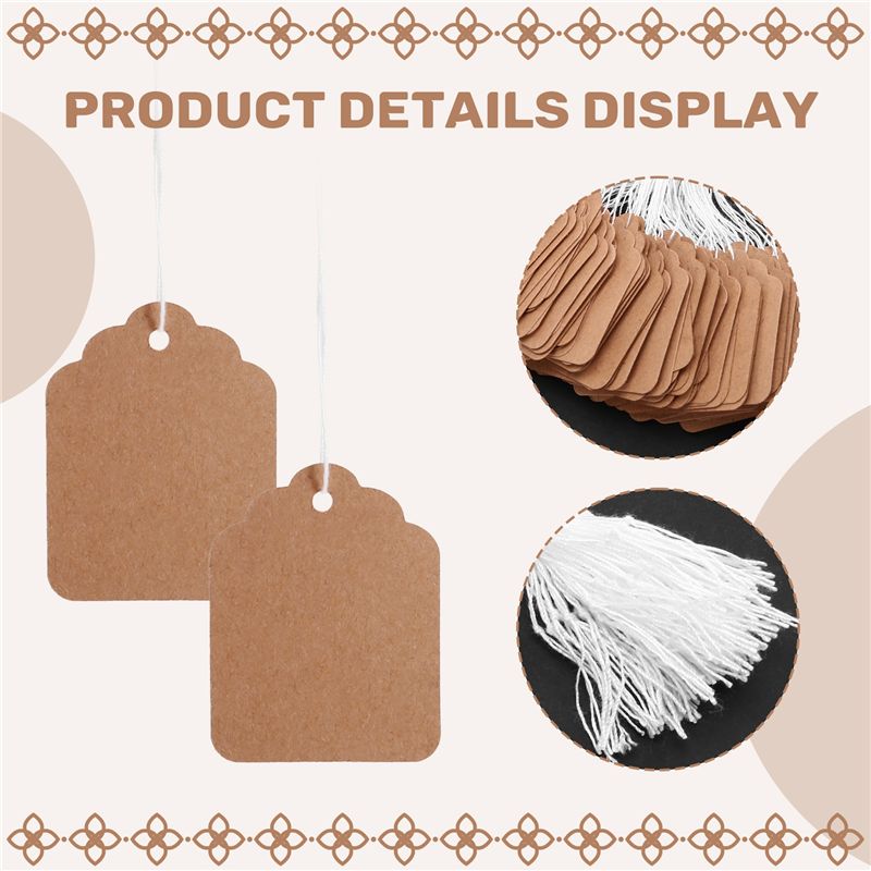 A29F-Price Tags With String At - Kraft Hang Tag ulasan dan harga