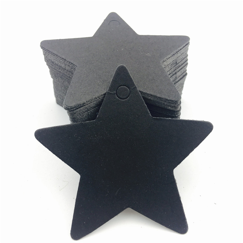 100pcs/lot White Black Brown K - Kraft Hang Tag ulasan dan harga