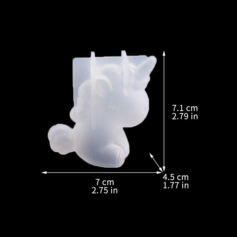 3D Geometric Silicone Unicorn  - Candle Making Supplies For Beginners ulasan dan harga