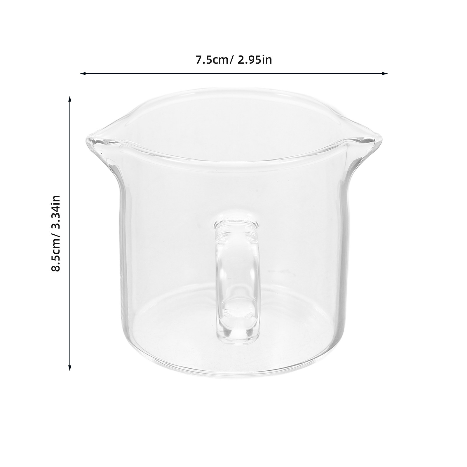 Transparent Small Glass Coffee - Pour Spout Pitcher ulasan dan harga