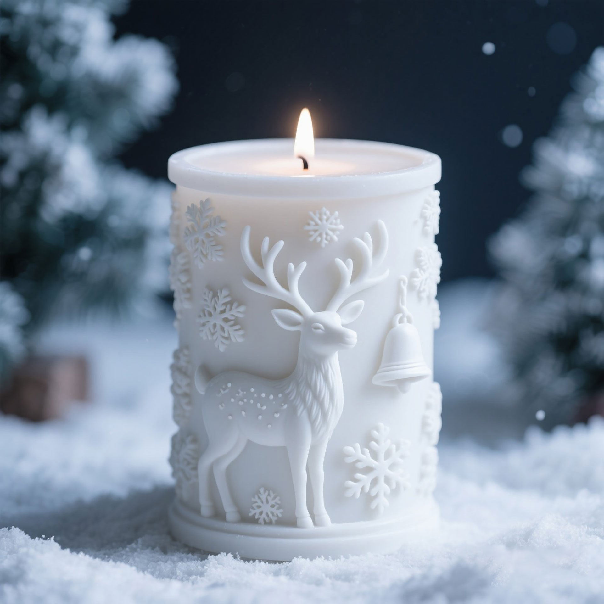 3D Relief Cylinder Christmas S - Candle Making Supplies For Beginners ulasan dan harga