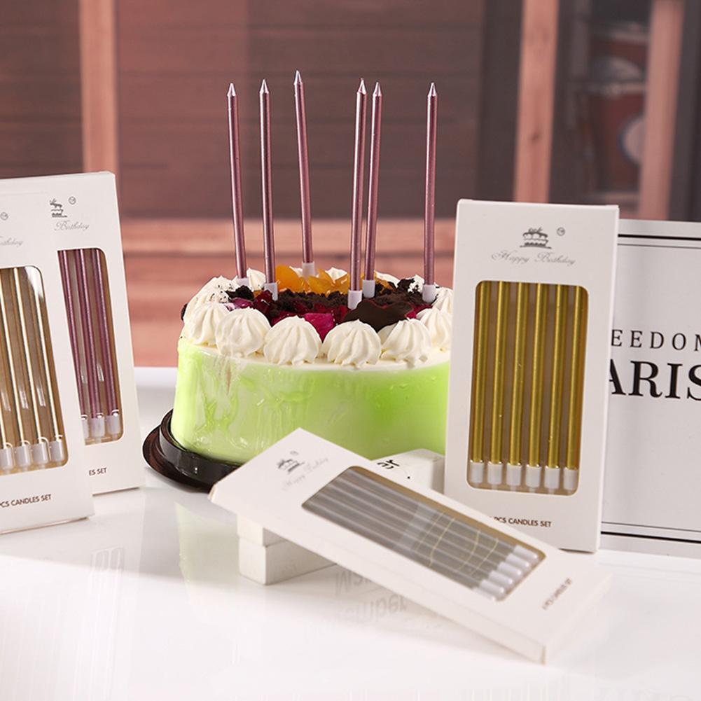 6/18pcs Metal Gold Silver Birt - Supplies Of Candle ulasan dan harga