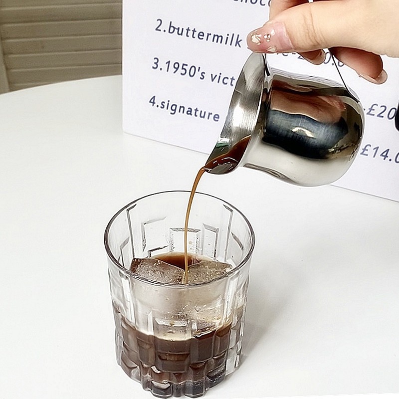 2/3/5/7oz Coffee Milk Frothing - Pour Spout Pitcher ulasan dan harga