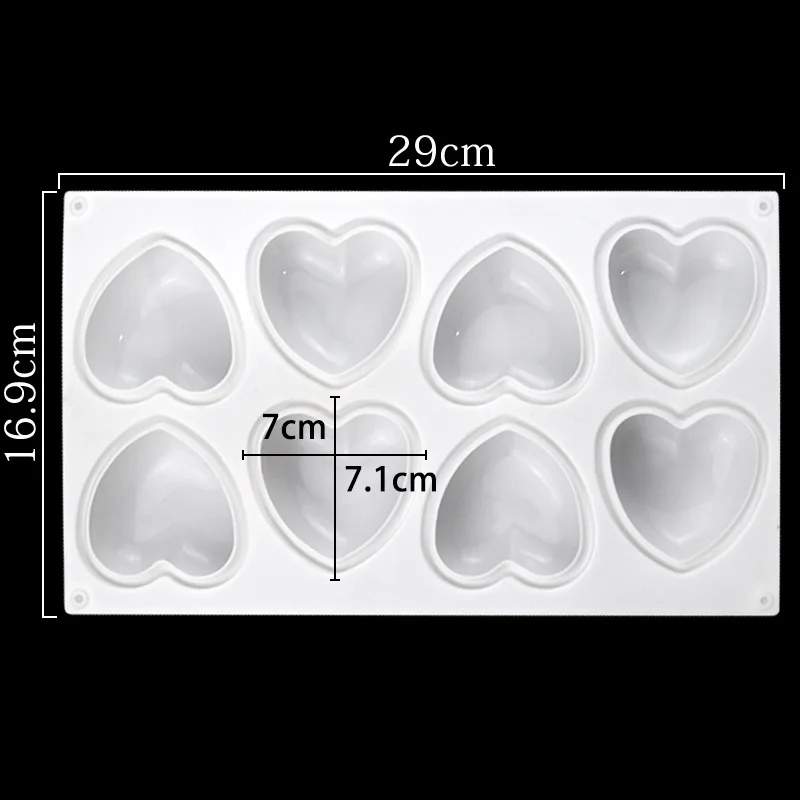 Love Heart Silicone Soap Mold  - Candle Making Supplies For Beginners ulasan dan harga