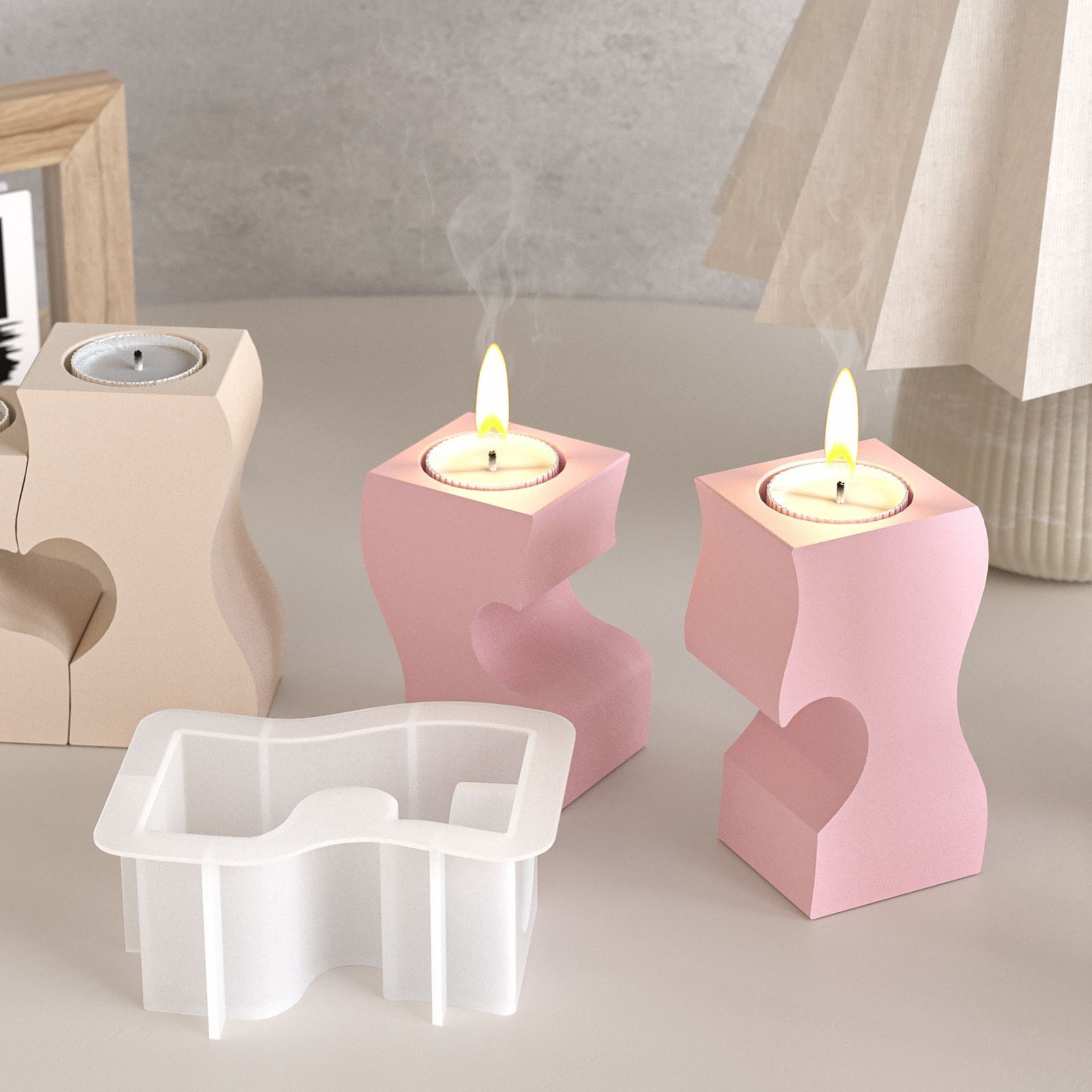 S Heart Candlestick Silicone M - Candle Making Supplies For Beginners ulasan dan harga