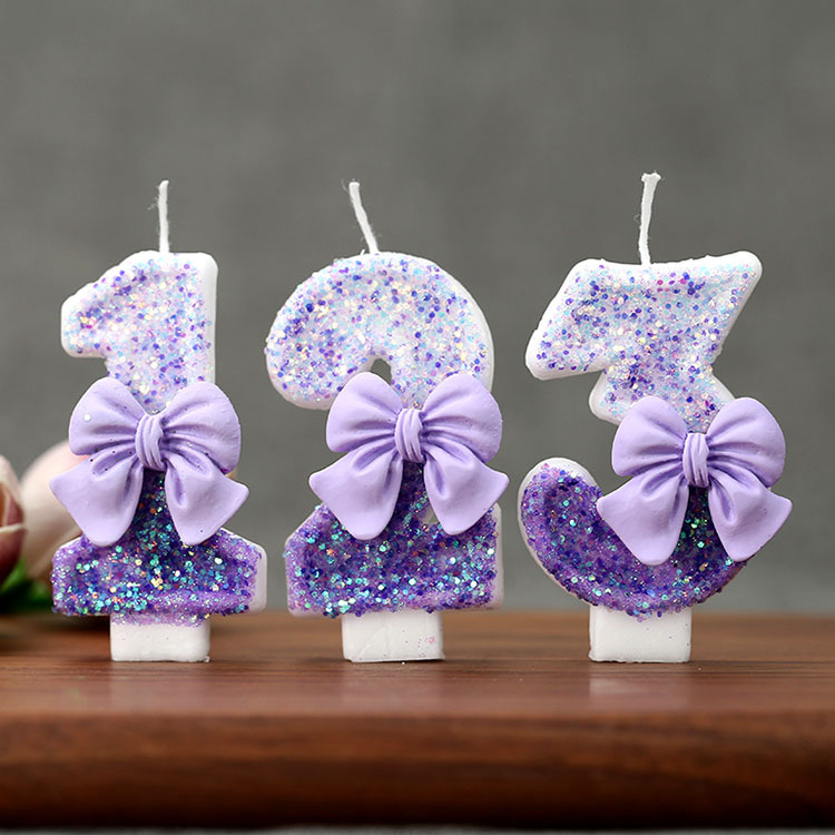 Creative Glitter Gradual Purpl - Supplies Of Candle ulasan dan harga