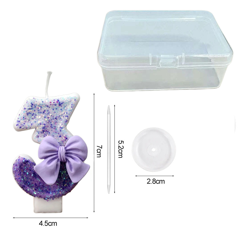 Creative Glitter Gradual Purpl - Supplies Of Candle ulasan dan harga