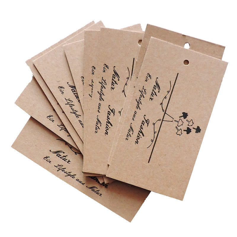 custom printed Jeans gift kraf - Kraft Hang Tag ulasan dan harga