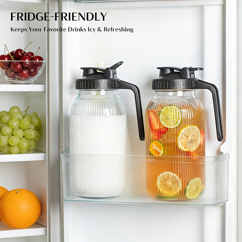 2PCS Glass Mason Jar Pitcher L - Pour Spout Pitcher ulasan dan harga