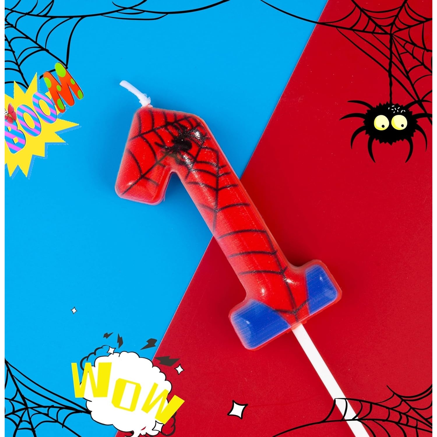 Spider Party 0-9 Birthday Cand - Supplies Of Candle ulasan dan harga