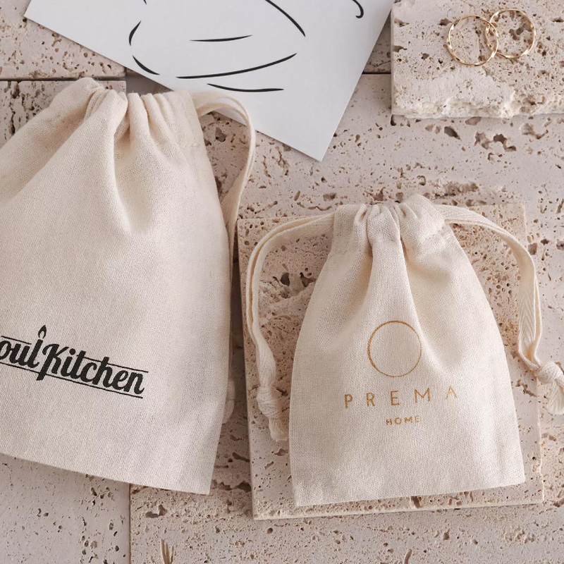 Natural Cotton Gift Bags Makeu - Candle Sachet ulasan dan harga