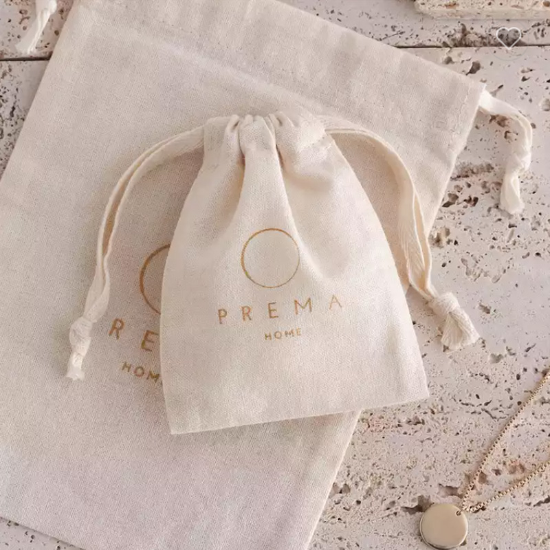 Natural Cotton Gift Bags Makeu - Candle Sachet ulasan dan harga