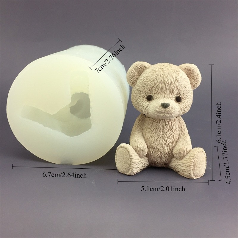 Cute Bear Honey Jar Silicone C - Candle Making Supplies For Beginners ulasan dan harga
