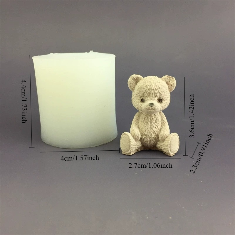 Cute Bear Honey Jar Silicone C - Candle Making Supplies For Beginners ulasan dan harga